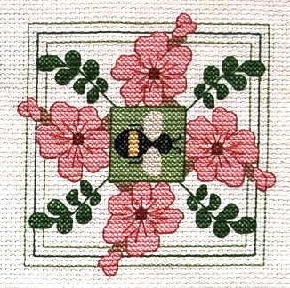 Seasonal Motifs. A set of four designs in one booklet. SRP $20.00   The Busy Side of Spring. Stitch count: 54 x 54.